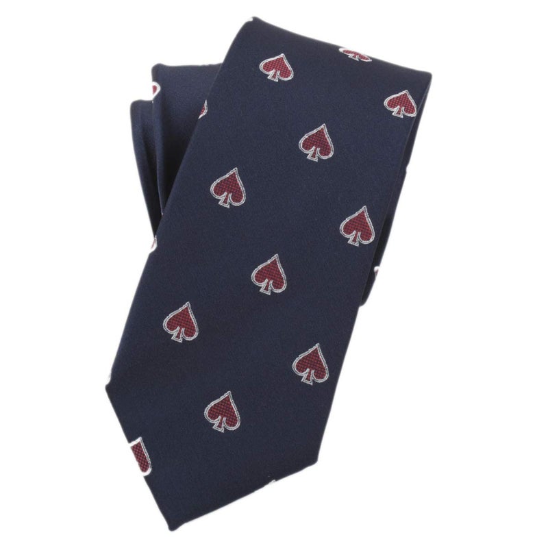 Secdtie Polyester Men's Navy Blue Necktie Casual Novelty Skinny Neck Tie For College Uniform Casual Modern Designer for Boys - Image 3